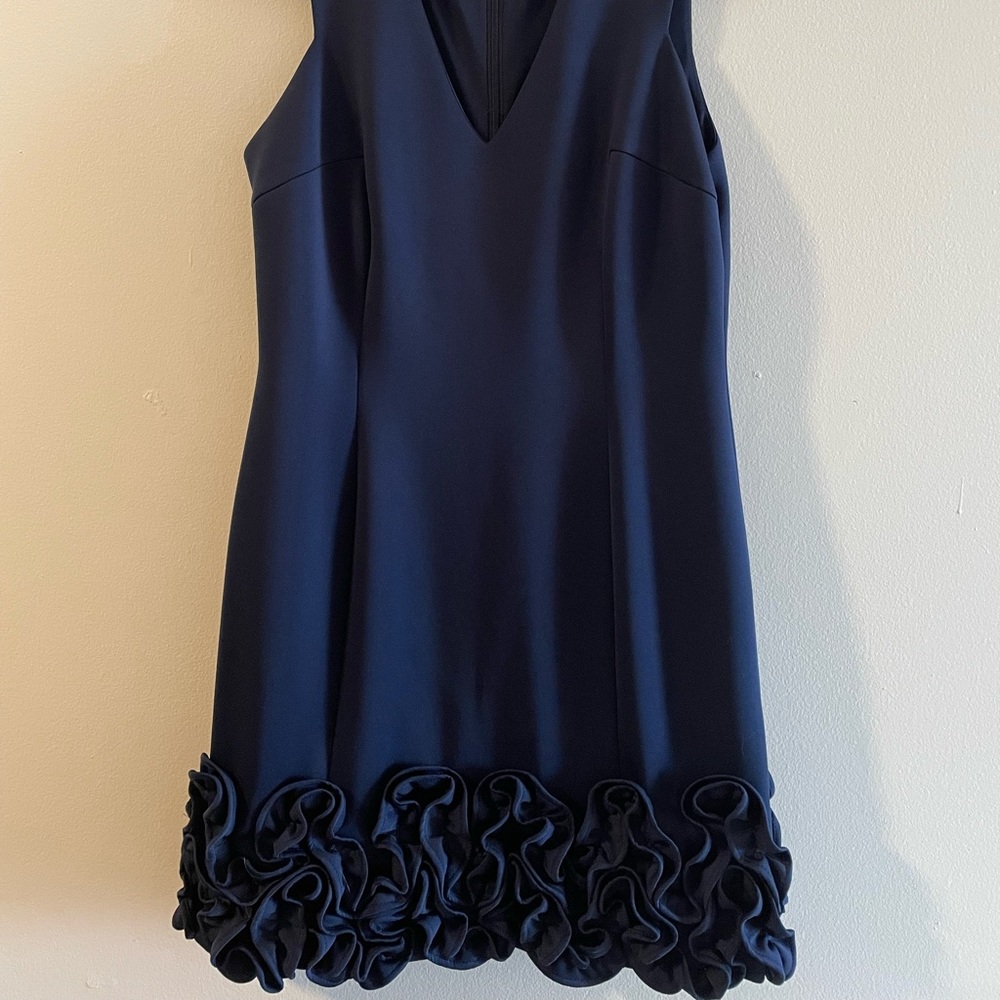Donna Ricco Ruffle Hem Cocktail Dress